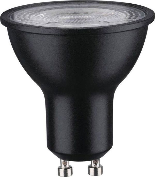Paulmann Πηγή LED GU10 7W 230V 460lm 2700K 36st. Μαύρο Ματ Ρυθμιζόμενο