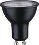 Paulmann Πηγή LED GU10 7W 230V 460lm 2700K 36st. Μαύρο Ματ Ρυθμιζόμενο