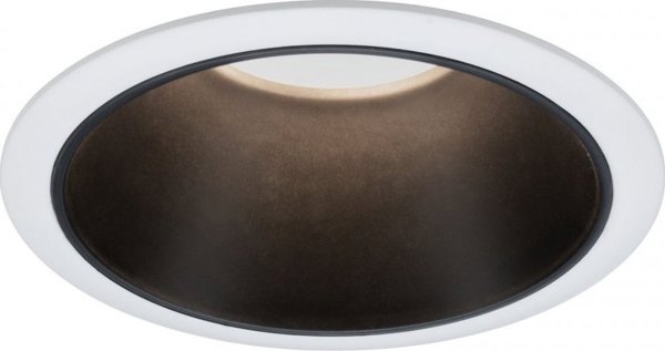 Paulmann Ενσωματωμένο φωτιστικό Cole GU10 max. 10W λευκό / μαύρο ματ