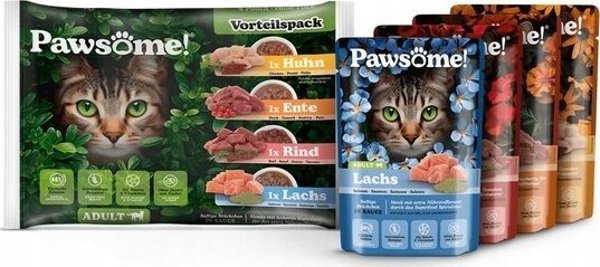 Pawsome Pawsome Μιξ πακέτο φακελάκια 4x85g