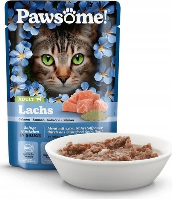 Pawsome Pawsome Adult Σολομός - σολομός φακελάκι 85g