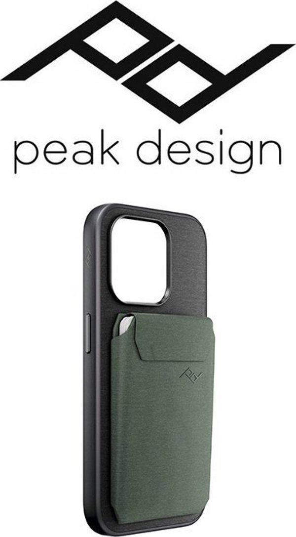 Peak Design Peak Design Mobile Wallet Slim - Μαγνητικό Πορτοφόλι Λεπτό Για Τηλέφωνο - Γκριζοπράσινο