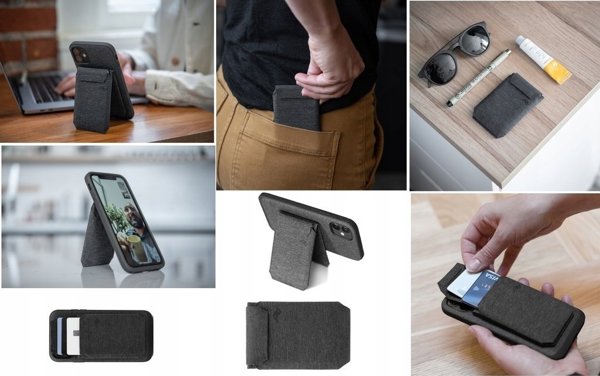 Peak Design Mobile Wallet Stand - Μαγνητικό Πορτοφόλι Για Τηλέφωνο / Βάση - Γκριζοπράσινο