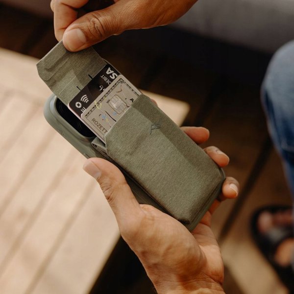 Peak Design Mobile Wallet Stand - Μαγνητικό Πορτοφόλι Για Τηλέφωνο / Βάση - Γκριζοπράσινο