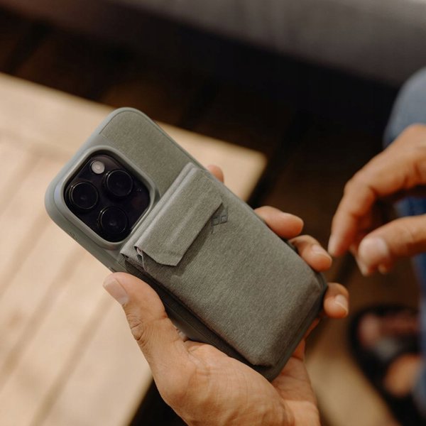Peak Design Mobile Wallet Stand - Μαγνητικό Πορτοφόλι Για Τηλέφωνο / Βάση - Γκριζοπράσινο