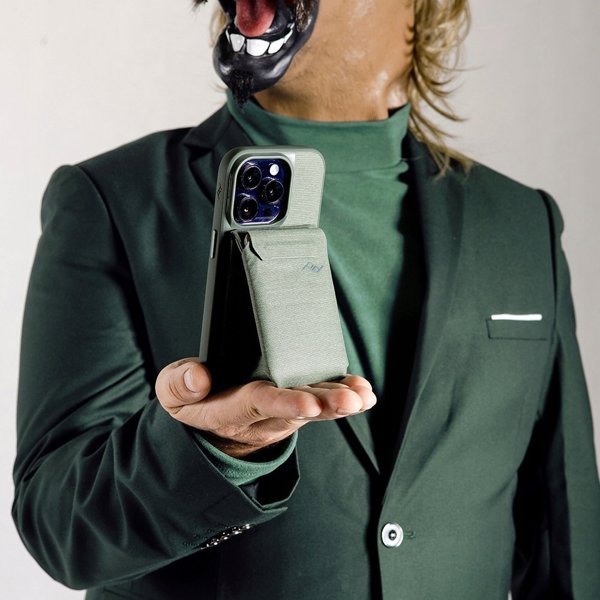 Peak Design Mobile Wallet Stand - Μαγνητικό Πορτοφόλι Για Τηλέφωνο / Βάση - Γκριζοπράσινο