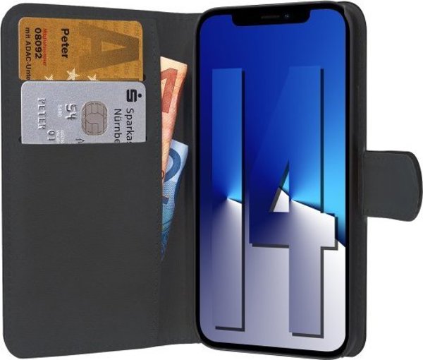 Κλασική Θήκη Βιβλίου PEDEA για iPhone 14, μαύρο