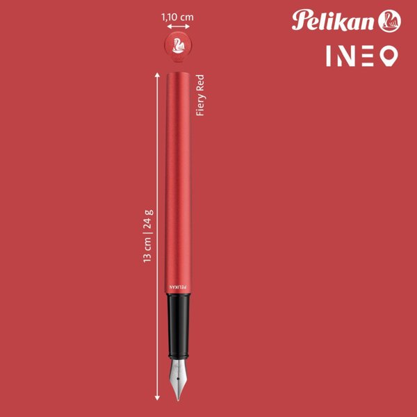 Πένα Pelikan 823685 Σύστημα πλήρωσης με φυσίγγιο Κόκκινο 1 τεμ.