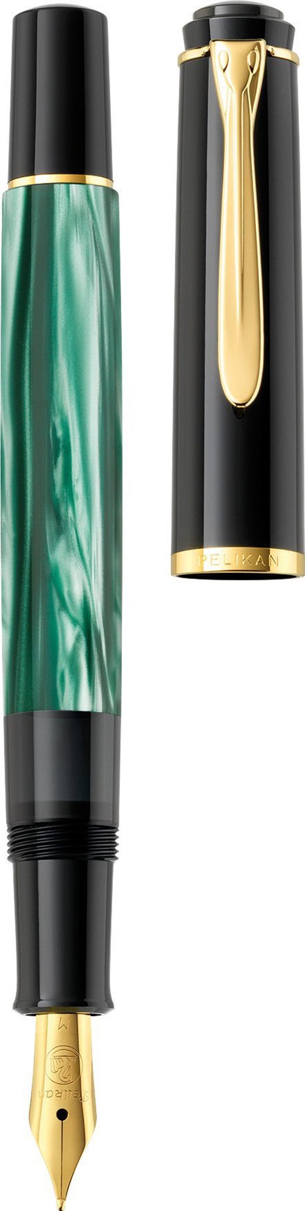 Pelikan Pelikan 994103 στυλό με ενσωματωμένο σύστημα πλήρωσης Μαύρο, Χρυσό, Πράσινο, Μαρμάρινο χρώμα 1 τεμ.