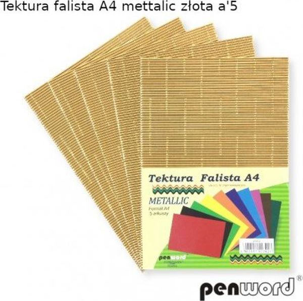 Penword Κοντέρ Ονέ 5902557423927 Καρπών Χαρτόνι A4 Μεταλλικό Χρυσό 5 Τεμάχια //low confidence