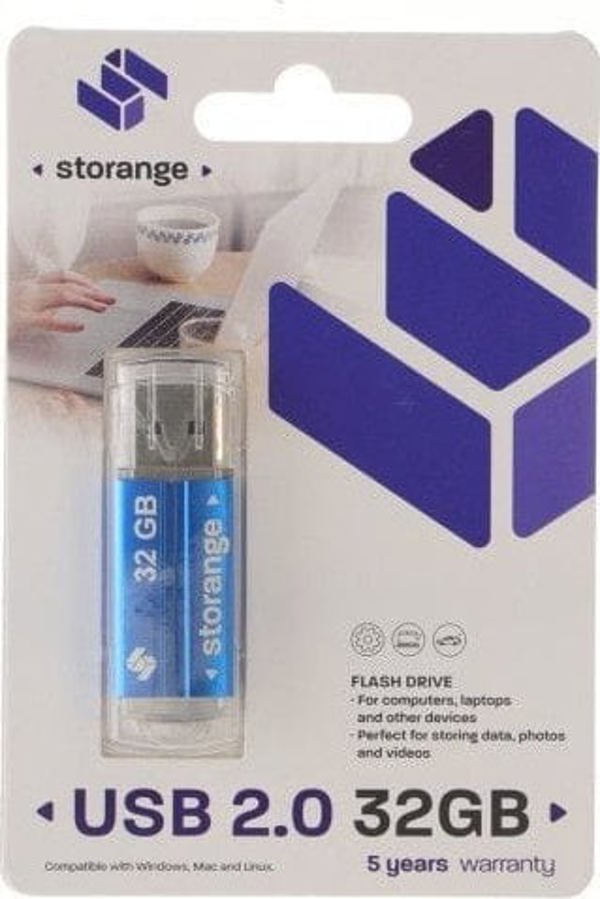 Pendrive Storange Storange μνήμη 32 GB | Basic | USB 2.0 | blue