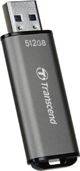 Transcend JetFlash 920 USB Flash Drive, 512GB, Ταχύτητα Ανάγνωσης 420MB/s, Αλουμίνιο, Γκρι
