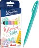 Pentel Brush Sign Pen Σετ Καλλιγραφίας 6 Χρωμάτων - Πολύχρωμος Ύφαλος