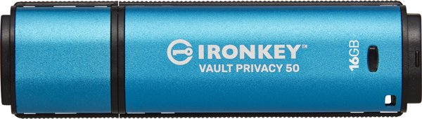Kingston IronKey Vault Privacy 50 USB Flash Drive, 16GB, FIPS 197, Κρυπτογράφηση XTS-AES 256-bit (IKVP50/16GB)