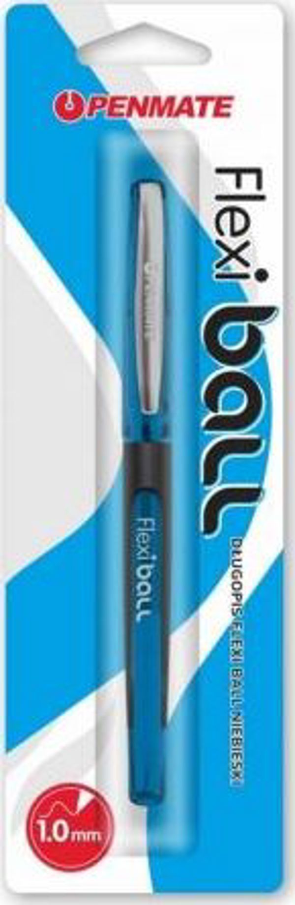 Στυλό Penmate Flexi Ball, Μπλε, 1.0mm, Εργονομικό Αντιολισθητικό Σώμα, 2500m Μήκος Γραφής