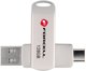 Pendrive 128GB USB 3.2 Gen 1 (USB A / USB C) FORCELL F-Data Metal Duo ασημί