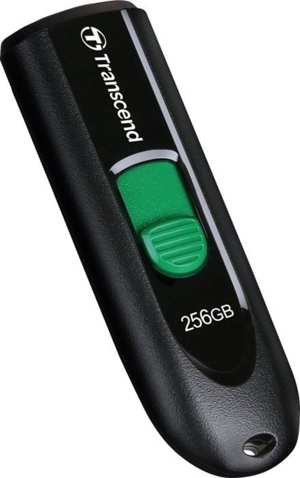 Transcend JetFlash 790C USB Flash Drive, 256GB, USB 3.2 Gen 1, Type-C, Αναδιπλούμενο, Μαύρο
