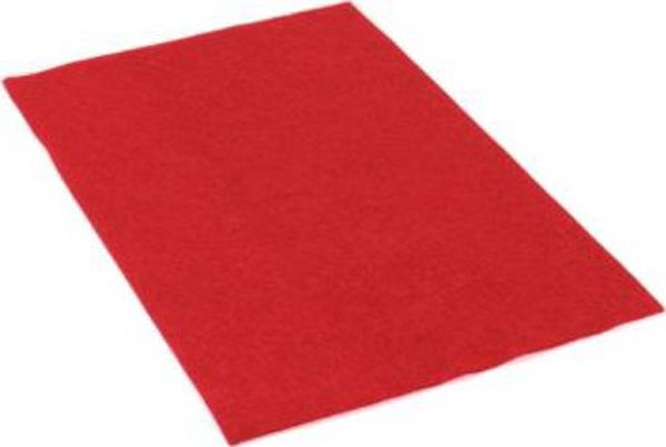 Penword Διακοσμητικό τσόχα PENWORD 20x30cm 10τμχ. - κόκκινο Penword