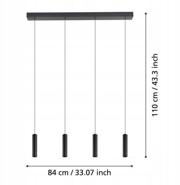 ΚΡΕΜΑΣΤΟ ΦΩΤΙΣΤΙΚΟ EGLO ALMUDAINA LED 4X5 4W