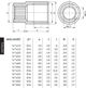 Perfexim Επέκταση ορειχάλκινη GW - GZ 1/2" x 30mm (07-220-1530-000)