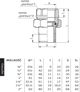 Perfexim Ορειχάλκινη ευθεία σύνδεση με o-ring 1/2" (07-146-0150-000)