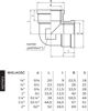 Perfexim Ορειχάλκινος αγκώνας GW 3/2" (07-010-0400-000)