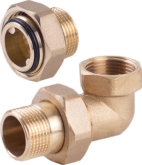 Perfexim Διπλή ορειχάλκινη γωνιακή σύνδεση με o-ring 3/4" (07-148-0200-000)