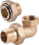 Perfexim Διπλή ορειχάλκινη γωνιακή σύνδεση με o-ring 3/4" (07-148-0200-000)