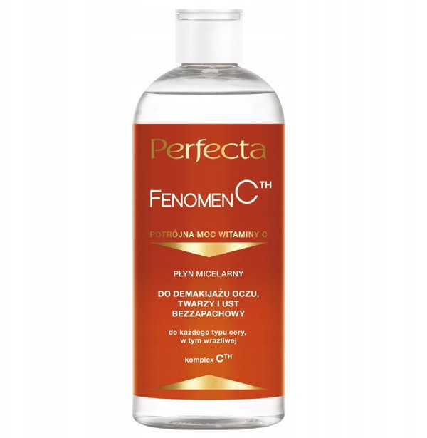PERFECTA Fenomen C Μικκυλιά νερό Καθαρισμού Ματιών, Προσώπου και Χειλιών 400 ml