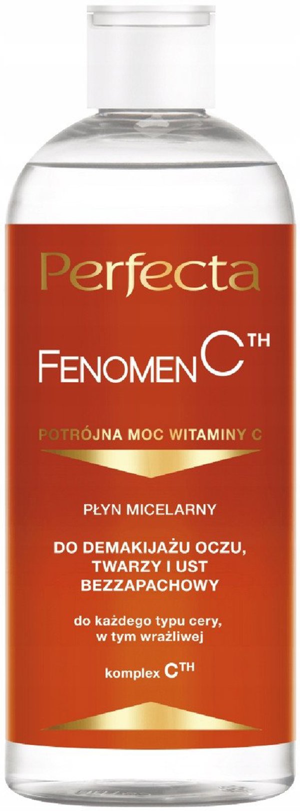 PERFECTA Fenomen C Μικκυλιά νερό Καθαρισμού Ματιών, Προσώπου και Χειλιών 400 ml