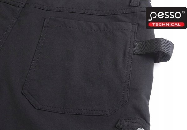 Pesso Εργασιακά παντελόνια STRETCH Mercury, μαύρο C48