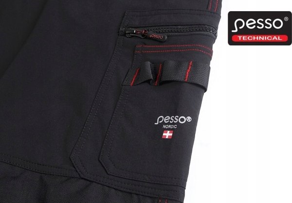 Pesso Εργασιακά παντελόνια STRETCH Mercury, μαύρο C48