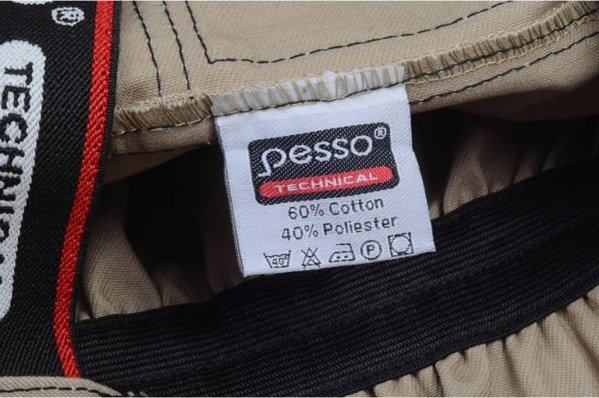 Φόρμα εργασίας Pesso Twill, άμμος 50/188
