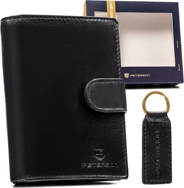 Peterson Gift Set: Κομψό δερμάτινο ανδρικό πορτοφόλι και μπρελόκ Lumarko! 14269824 5903051192210
