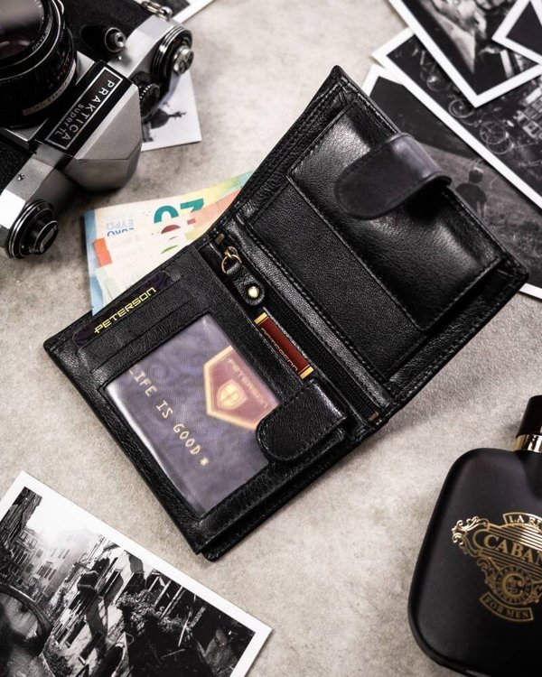 Peterson Gift Set: Κομψό δερμάτινο ανδρικό πορτοφόλι και μπρελόκ Lumarko! 14269824 5903051192210