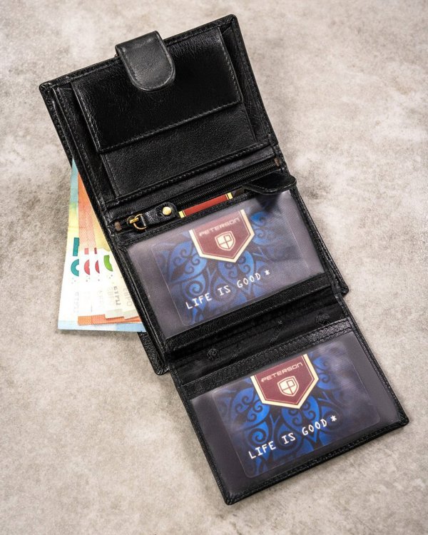 Peterson Gift Set: Κομψό δερμάτινο ανδρικό πορτοφόλι και μπρελόκ Lumarko! 14269824 5903051192210