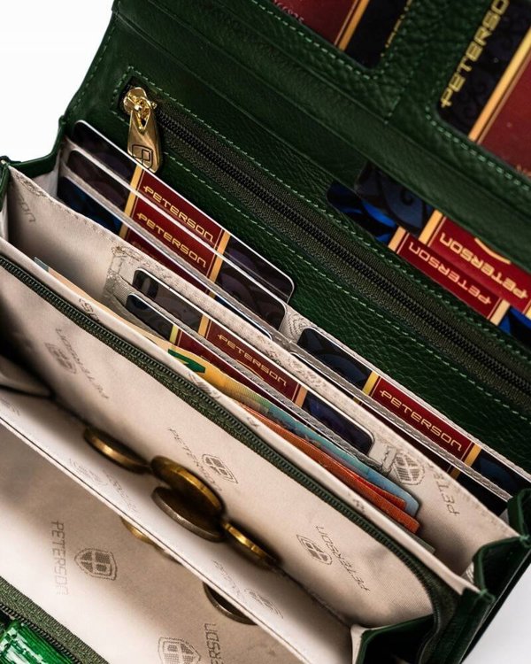 Peterson Leather Patent Γυναικείο Πορτοφόλι με Στυλό Space Lumarko! 14269905 5903051207655