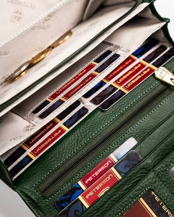 Peterson Leather Patent Γυναικείο Πορτοφόλι με Στυλό Space Lumarko! 14269905 5903051207655