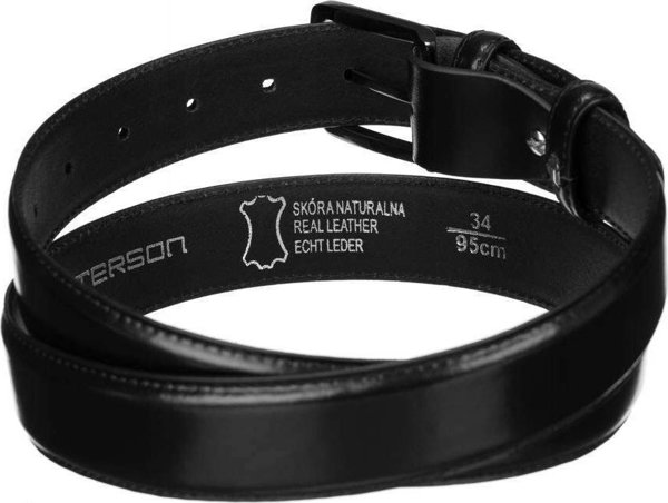Peterson Leather, φαρδιά ανδρική ζώνη με κλασική αγκράφα Lumarko! 14269731 5903051186868