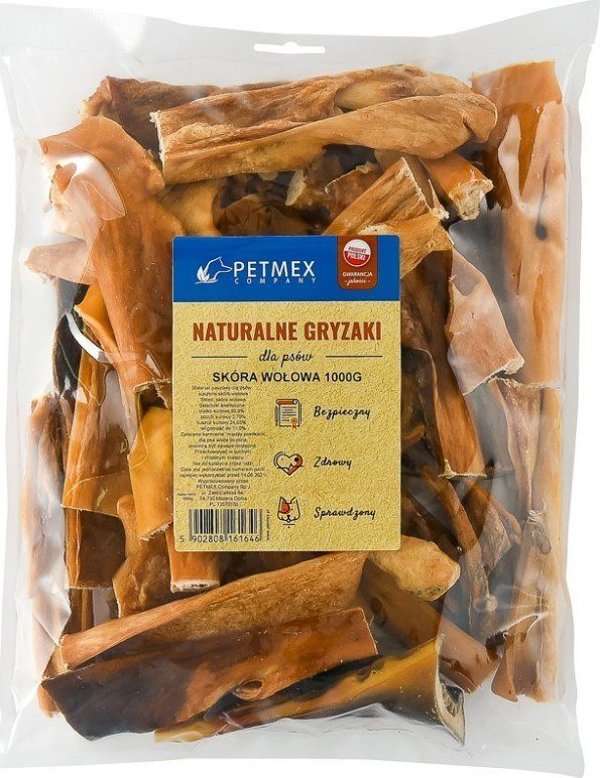 Petmex Μασώμενο Σνακ Σκύλου από Βοδινό Δέρμα, 15εκ, 1000γρ