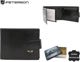 Peterson Ανδρικό δερμάτινο πορτοφόλι PTN 22302L-VT BLACK 13036412 5903051154416