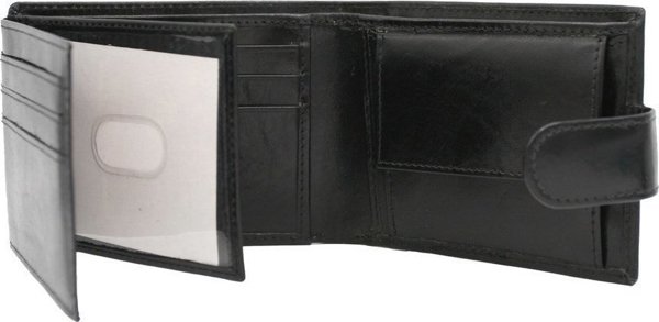 Peterson Ανδρικό δερμάτινο πορτοφόλι PTN 22302L-VT BLACK 13036412 5903051154416