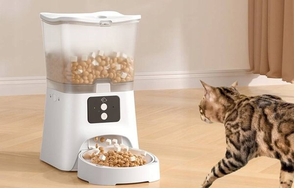 Petsuper Έξυπνος διανομέας τροφής Petsuper PF02-2 WiFi 3L (λευκό)