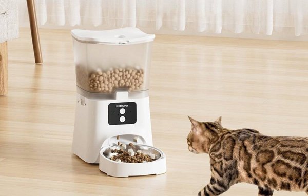 Petsuper Έξυπνος διανομέας τροφής Petsuper PF02-2 WiFi 3L (λευκό)