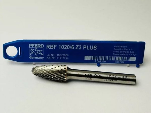 Κοπτικό καρβιδίου Pferd PFERD HM RBF Z3 Plus 10x20mm