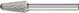 Κόφτης Pferd Kietmetalio HM KEL Z3 PLUS PFERD O10x20 mm