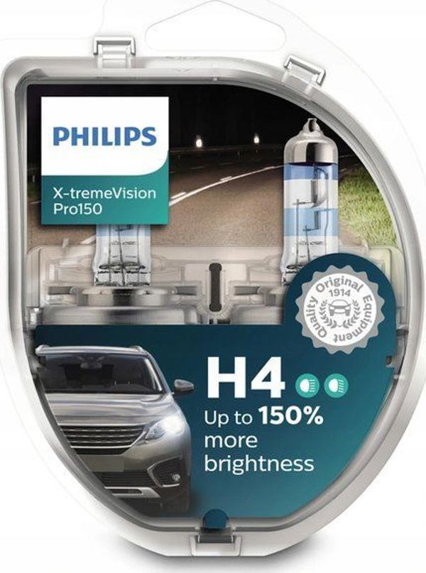 Philips Philips H4 X-treme Vision Pro 150% duo 2τμχ/σετ καθολικός
