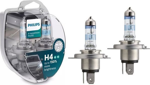 Philips Philips H4 X-treme Vision Pro 150% duo 2τμχ/σετ καθολικός