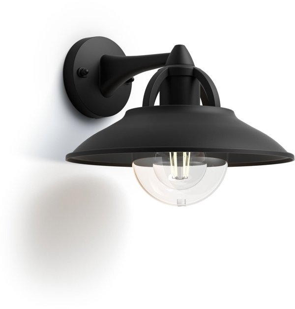 Philips Cormorant Φωτιστικό Τοίχου εκτός LM 1x42W Μαύρο