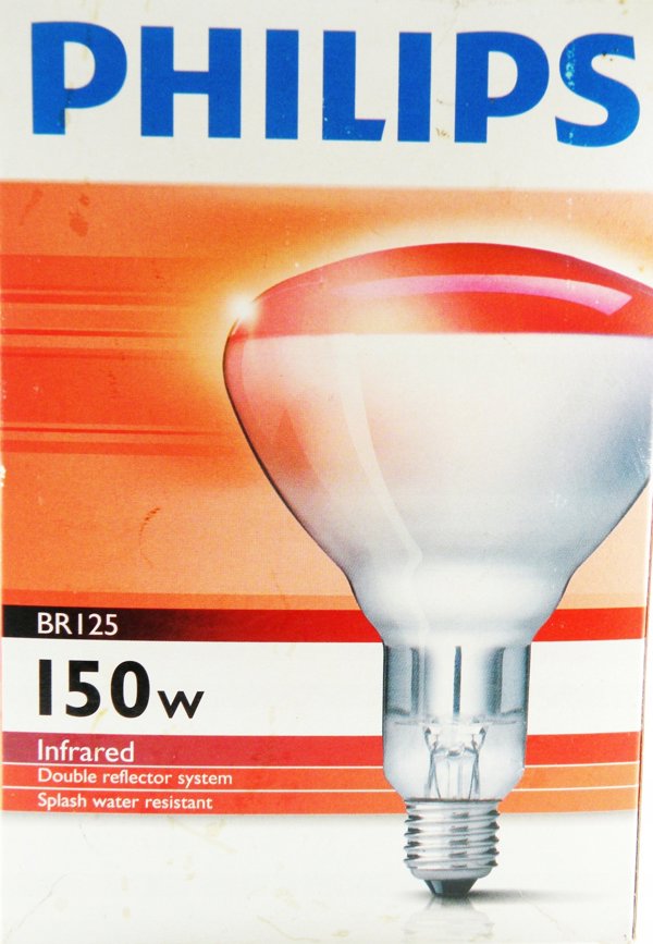 Philips Philips infrared lamp BR125 IR 150W E27 230-250V Red